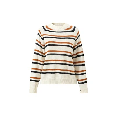 Gestreifter Oversize-Pullover für Damen